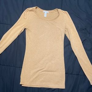 Mustard Fitted Long Sleeve